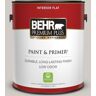 BEHR PREMIUM PLUS 1 gal. #BNC-05 Ground Fog Flat Low Odor Interior Paint & Primer