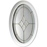 TAFCO WINDOWS 20 in. x 28.75 in. Geometric Vinyl Window - White