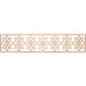 Ekena Millwork Daisy Fretwork 0.375 in. D x 46.75 in. W x 10 in. L Red Oak Wood Panel Moulding