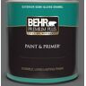 BEHR PREMIUM PLUS 1 qt. #BXC-63 Molten Lead Semi-Gloss Enamel Exterior Paint & Primer