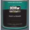 BEHR PREMIUM PLUS 1 qt. #MQ5-25 Rush Hour Semi-Gloss Enamel Exterior Paint & Primer