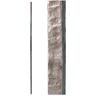 HOUSE OF FORGINGS Satin Clear 3.2.1 Square Hammered Plain Solid Iron Baluster for Staircase Remodel