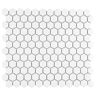 Merola Tile Metro 1 in. Hex Matte White 10-1/4 in. x 11-7/8 in. Porcelain Mosaic Tile (8.6 sq. ft./Case)