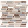 smart tiles Crescendo Terra Brown / Beige 9.73 in. x 9.36 in. Vinyl Peel and Stick Tile (2.30 sq. ft./ 4-pack)