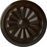 Ekena Millwork 7-7/8 in. x 1-1/8 in. Olivia Urethane Ceiling Medallion (Fits Canopies upto 2-1/8 in.), Hand-Painted Bronze