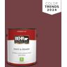 BEHR PREMIUM PLUS 1 gal. #MQ1-15 Rumors Flat Low Odor Interior Paint & Primer