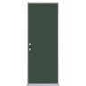 Masonite 30 in. x 80 in. Flush Right-Hand Inswing Conifer Painted Steel Prehung Front Exterior Door No Brickmold