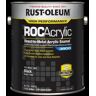 Rust-Oleum 1 gal. ROC Acrylic  3800 DTM OSHA Flat Black Interior/Exterior Enamel Paint (Case of 2)