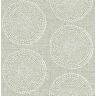 A-Street Prints Salma Sage Medallion Textured Non-pasted Paper Wallpaper