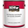 BEHR PREMIUM PLUS 1 gal. #N120-2 Raspberry Fizz Hi-Gloss Enamel Interior/Exterior Paint