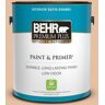 BEHR PREMIUM PLUS 1 gal. #BIC-01 Fabulous Fawn Satin Enamel Low Odor Interior Paint & Primer