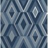 Fine Decor Shard Blue Geometric 20.5 in. x 33 ft. Unpasted Peelable Paper Wallaper