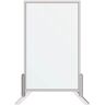 Dusco 30 in. x 48 in. Floor or Desk-Mounted Sanitary Tempered Safety Glass Shield 1/8 in. Thickness