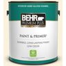 BEHR PREMIUM PLUS 1 gal. #360A-1 Social Butterfly Semi-Gloss Enamel Low Odor Interior Paint & Primer