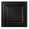 GENESIS 23.75in. X 23.75in. Icon Relief Lay In Vinyl Black Ceiling Panel (Case of 12)