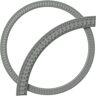 Ekena Millwork 47 in. Dentil and Bead Ceiling Ring (1/4 of Complete Circle)