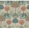 Scott Mandeville Multi-Colored Pastel Matte Tropical Paradise Non-Pasted Non-Woven Paper Wallpaper