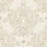 ERIN & BEN CO. Wicker Cottontail Toile Paper Peel and Stick Matte Wallpaper