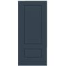 JELD-WEN 36 in. x 80 in. 2 Panel Euro Universal/Reversible Revival Blue Steel Front Door Slab