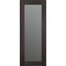Belldinni Vona 207 28 in. x 80 in. Solid Composite Core Full Lite Frosted Glass Veralinga Oak Prefinished Wood Interior Door Slab