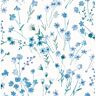 Advantage Heidi Blue Watercolor Florals Paper Non-Pasted Matte Wallpaper