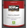 BEHR PREMIUM PLUS 1 gal. #QE-62 Maximum Gray Flat Low Odor Interior Paint & Primer