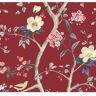 LILLIAN AUGUST 60.75 sq. ft. Coastal Haven Crimson Sparrow Embossed Vinyl Unpasted Wallpaper Roll