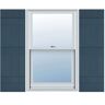 Ekena Millwork 14 in. x 60 in. Lifetime Vinyl Custom Four Board Joined Board and Batten Shutters Pair Classic Blue