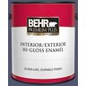 BEHR PREMIUM PLUS 1 gal. #S540-7 Bossa Nova Hi-Gloss Enamel Interior/Exterior Paint