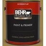 BEHR PREMIUM PLUS 1 gal. #T11-17 Wishing Troll Flat Exterior Paint & Primer