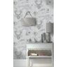 Walls Republic Grey and Charcoal Painted Animal Print Shelf Liner Non- Woven Non-Pasted Wallpaper (57Sq.ft) Double Roll