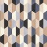 rasch Anthony Blue Wooden Hexagon Vinyl Non-Pasted Wallpaper Roll