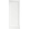 eightdoors 32 in. x 80 in. x 1-3/8 in. Shaker White Primed 1-Panel Solid Core Wood Interior Slab Door