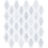 ANDOVA Moda Vespa Off White/Gray Matte 11 1/4 in. x 12 7/8 in. Diamond Smooth Natural Stone Mosaic Tile (5 sq. ft./Case)