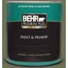 BEHR PREMIUM PLUS 1 qt. #MQ6-53 Herb Cornucopia Semi-Gloss Enamel Exterior Paint & Primer