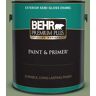 BEHR PREMIUM PLUS 1 gal. #S390-5 Laurel Tree Semi-Gloss Enamel Exterior Paint & Primer