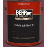 BEHR PREMIUM PLUS 1 gal. #PPF-50 Fired Brick Flat Exterior Paint & Primer