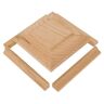 EVERMARK Stair Parts NC-77 Unfinished Poplar Radius Newel Cap Kit for 3-1/2 in. Square Newel Posts for Stair Remodel