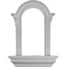 Ekena Millwork 30-1/4 in. x 6-7/8 in. x 42-5/8 in. Primed Polyurethane Surface Mount Hillsborough Wall Niche