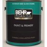 BEHR PREMIUM PLUS 1 gal. #PPF-21 Porch Swing Beige Semi-Gloss Enamel Exterior Paint & Primer