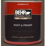 BEHR PREMIUM PLUS 1 qt. #S-H-720 Volcanic Island Flat Exterior Paint & Primer