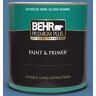 BEHR PREMIUM PLUS 1 qt. #580D-6 Liberty Semi-Gloss Enamel Exterior Paint & Primer