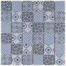 Merola Tile Classico 2 in. Square Blue 11-3/4 in. x 11-3/4 in. Porcelain Mosaic Tile (9.8 sq. ft./Case)