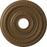 Ekena Millwork 16" OD x 3-1/2" ID x 1" P Cole Thermoformed PVC Ceiling Medallion Fits Canopies up to 4-1/2", Metallic Champagne Bronze