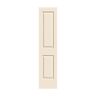 JELD-WEN 18 in. x 80 in. 2 Panel Cambridge Primed Smooth Solid Core Molded Composite MDF Interior Door Slab