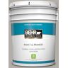 BEHR PREMIUM PLUS 5 gal. #T17-09 Laid Back Gray Satin Enamel Low Odor Interior Paint & Primer