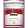 BEHR PREMIUM PLUS 5 gal. Home Decorators Collection #HDC-SM14-1 Fuschia Flair Flat Low Odor Interior Paint & Primer