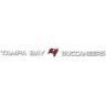 FANMATS Tampa Bay Buccaneers Sun Stripe 3.25 in. x 34 in. Windshield Decal