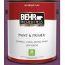 BEHR PREMIUM PLUS 1 gal. #S-G-680 Raspberry Mousse Flat Low Odor Interior Paint & Primer