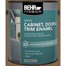 BEHR PREMIUM 1 gal. #SC-109 Wrangler Brown Satin Enamel Interior/Exterior Cabinet, Door & Trim Paint